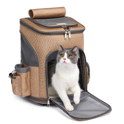 Portable Foldable Space Capsule Pet Backpack Trolley | Lysar