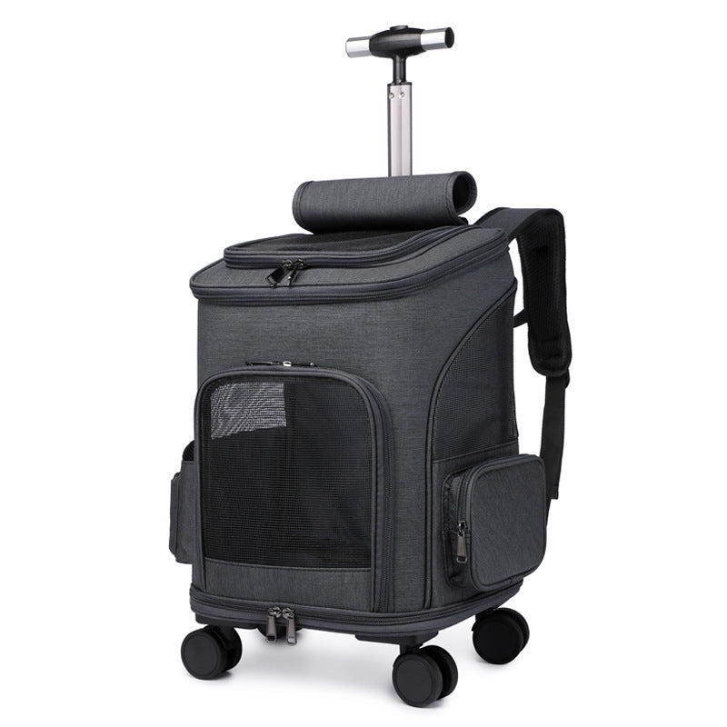 Portable Foldable Space Capsule Pet Backpack Trolley | Lysar