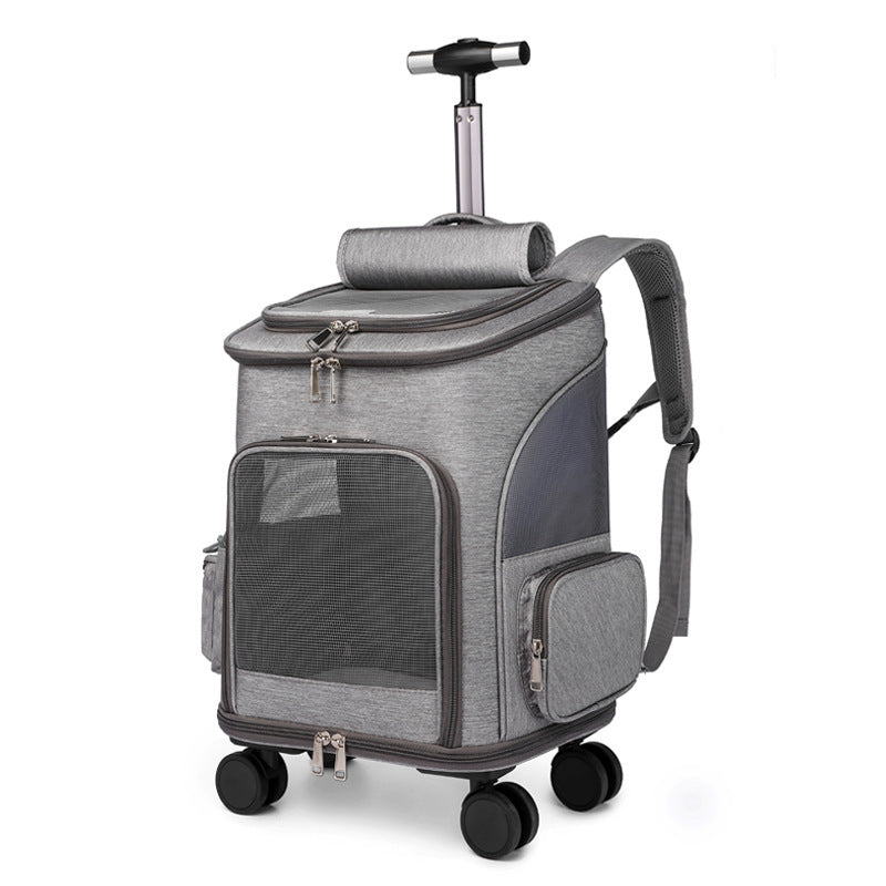 Portable Foldable Space Capsule Pet Backpack Trolley | Lysar