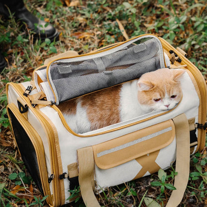 Portable Foldable Breathable Designer Dog & Cat Carrier | Becrux