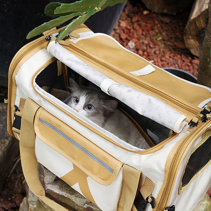 Portable Foldable Breathable Designer Dog & Cat Carrier | Becrux