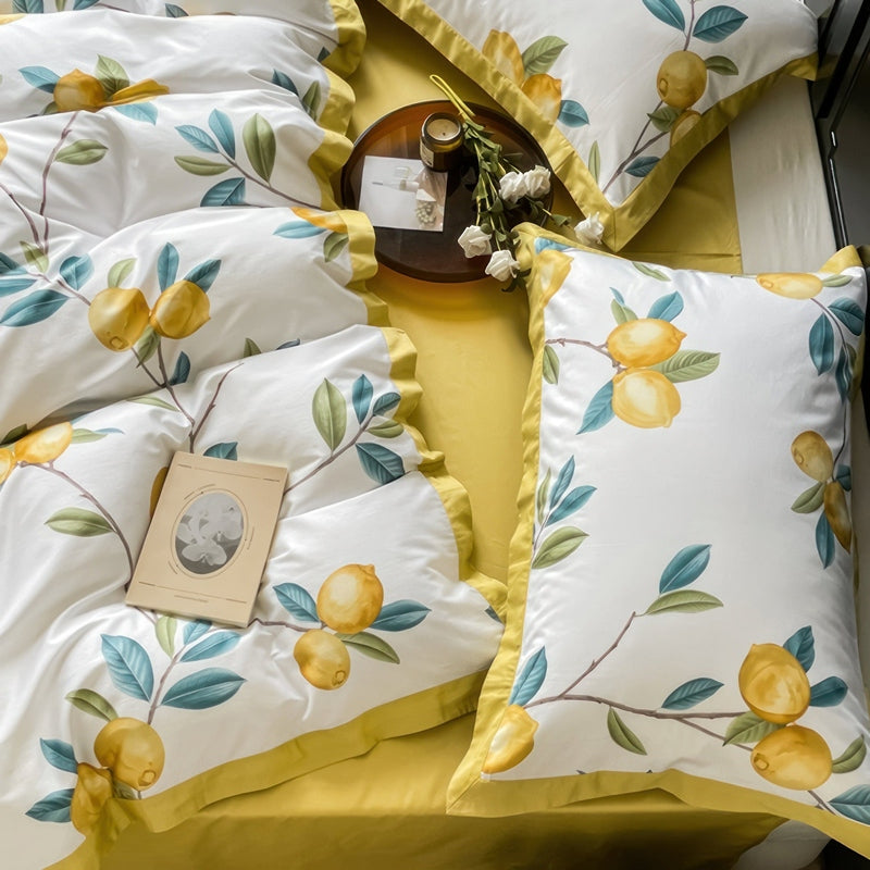 Bedding Set Egyptian Cotton Comfort Double/King Duvet Cover | Limone