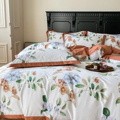 Flower Power Egyptian Cotton Bedding Set – Duvet and Cover | Hinaya