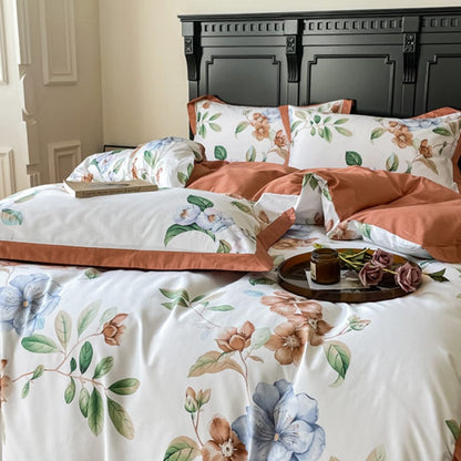 Flower Power Egyptian Cotton Bedding Set – Duvet and Cover | Hinaya