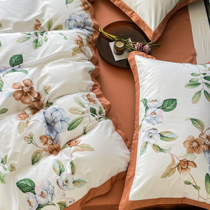 Flower Power Egyptian Cotton Bedding Set – Duvet and Cover | Hinaya