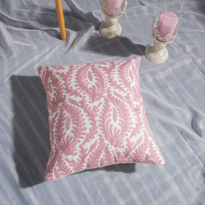 Geometric Cotton Embroidered Pillowcase | Alisia