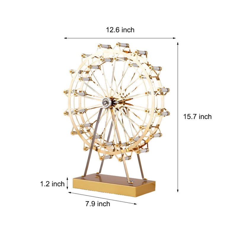 Gold Ferris Wheel LED Table Lamp with Touch Control - Decorative Lighting | Cyllen