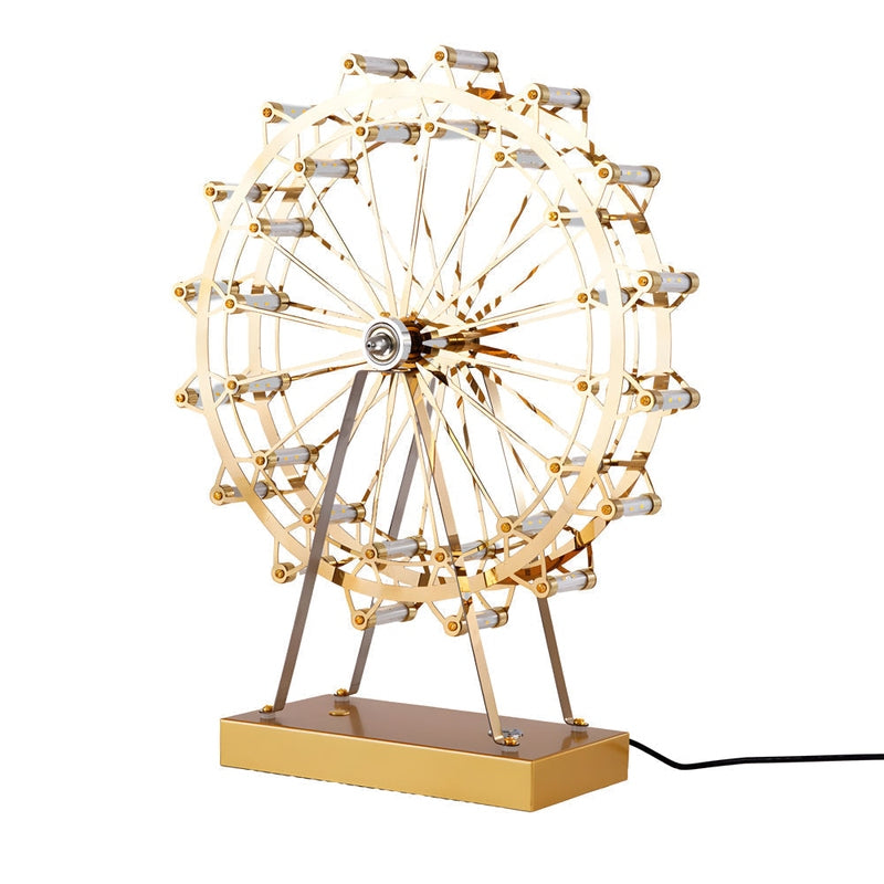 Gold Ferris Wheel LED Table Lamp with Touch Control - Decorative Lighting | Cyllen