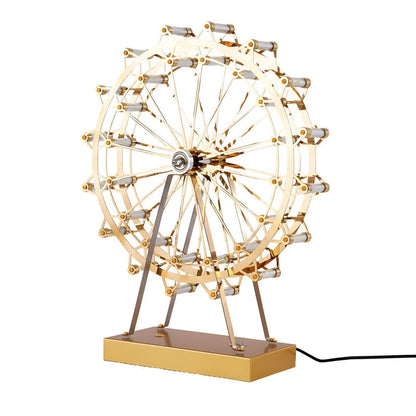 Gold Ferris Wheel LED Table Lamp with Touch Control - Decorative Lighting | Cyllen