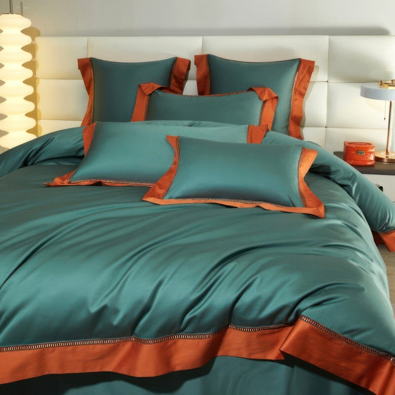 Green Bedding Set – Egyptian Cotton Duvet Cover Set | Emerali