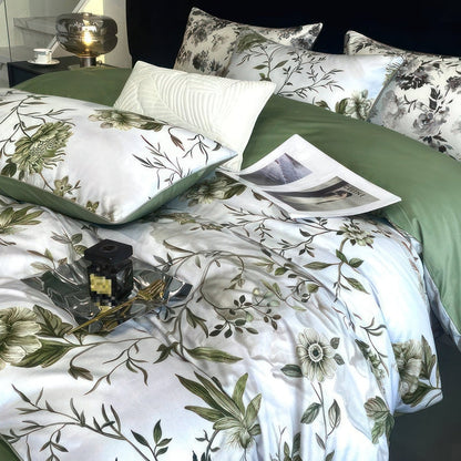 Green Bedding Set – Egyptian Cotton, Ultra-Soft & Breathable | Larine