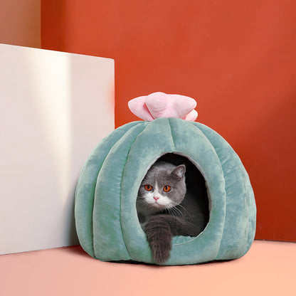 Cactus Cat Cave with Removable Cushion | Lirae