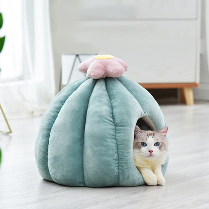 Cactus Cat Cave with Removable Cushion | Lirae