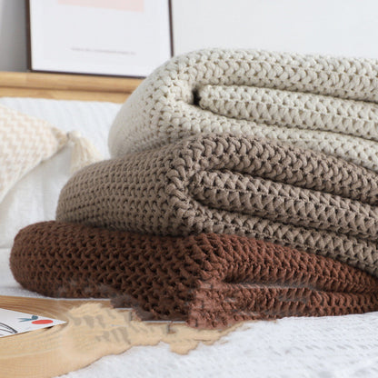 Knitted Tassel Blanket - Perfect Nordic Chenille for Cozy Living | Elrond