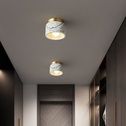 Marble Ceiling Light with Warm & Tricolor LED Options | Antius