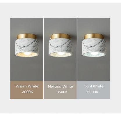 Marble Ceiling Light with Warm & Tricolor LED Options | Antius