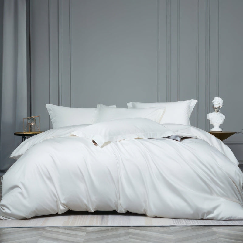 Minimalist White Bedding Set for Hotels, Guest Rooms & Homes | Dreamis