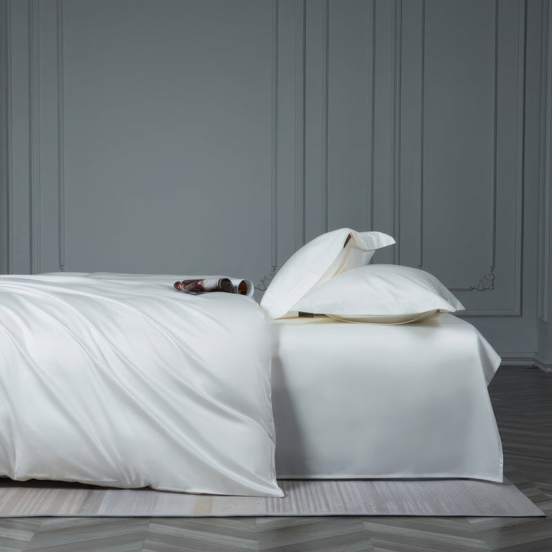 Minimalist White Bedding Set for Hotels, Guest Rooms & Homes | Dreamis