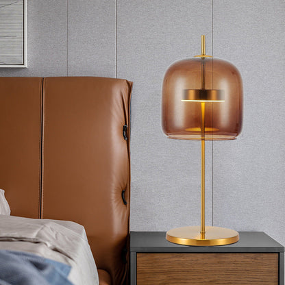 Modern Bedside LED Glass Lamp with Electroplated Design for Stylish Interiors | Siraus