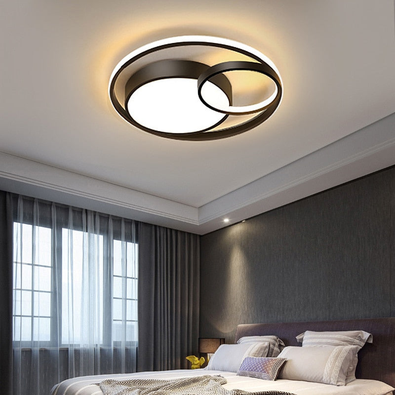 Modern Infinite Circles LED Ceiling Light – Stylish Dimmable Lighting for Every Room | Aloed