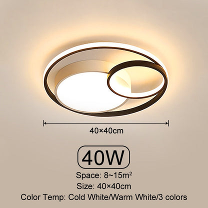 Modern Infinite Circles LED Ceiling Light – Stylish Dimmable Lighting for Every Room | Aloed