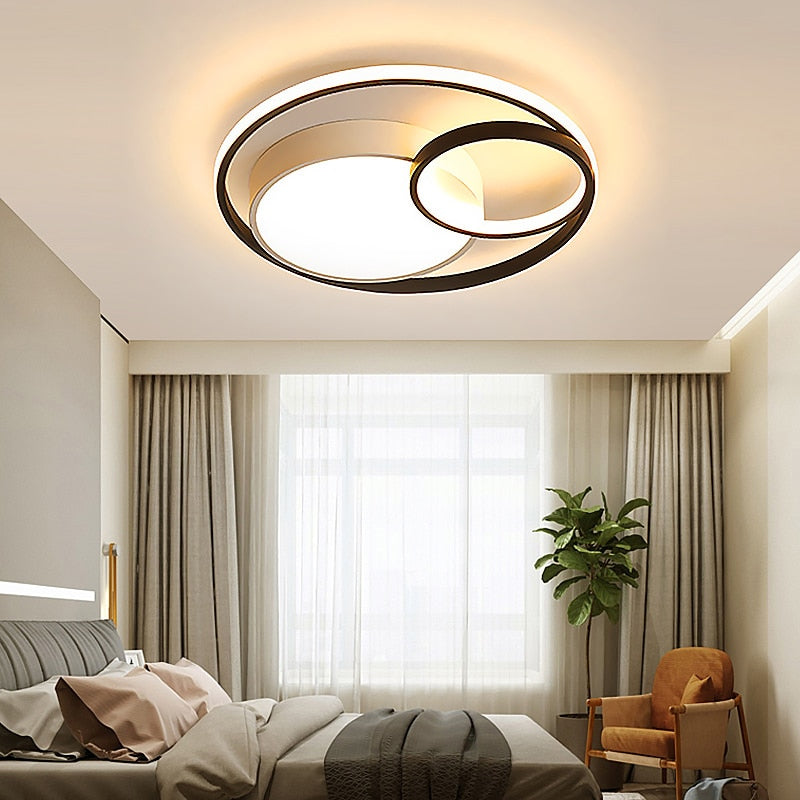 Modern Infinite Circles LED Ceiling Light – Stylish Dimmable Lighting for Every Room | Aloed