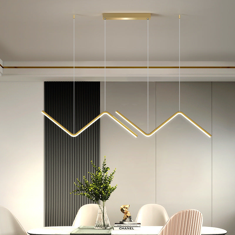 Modern Minimalist LED Chandelier for Living Room Lighting | Nomeus