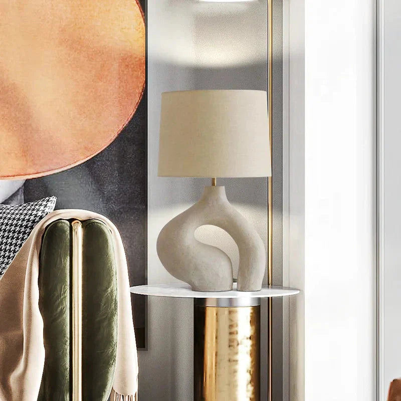 Modern Sculptural Table Lamp with LED Light | Freliya