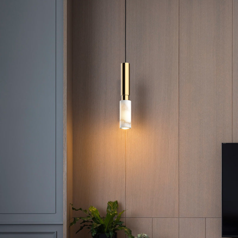 Modern Simple Marble Bedroom Pendant Lamp - Stylish Lighting for Any Space | Helike