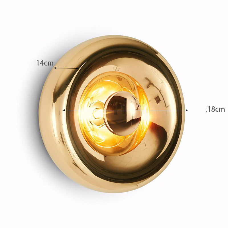 Modern Wall Lamp with LED Illumination – Elegant Rose Chrome Gold Lighting | Erinom