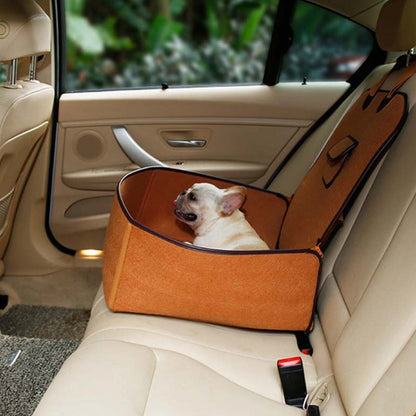 Natural Felt Bag Dog Car Seat | Safe & Comfortable Travel Companion