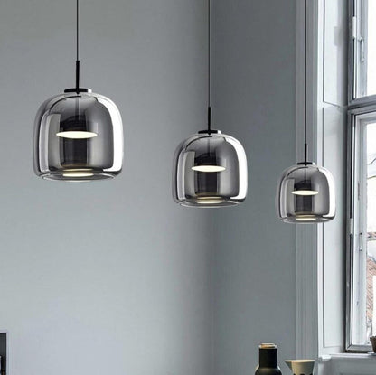 Nordic Black Glass Pendant Light | Modern Elegance for Stylish Interiors - Sterlin