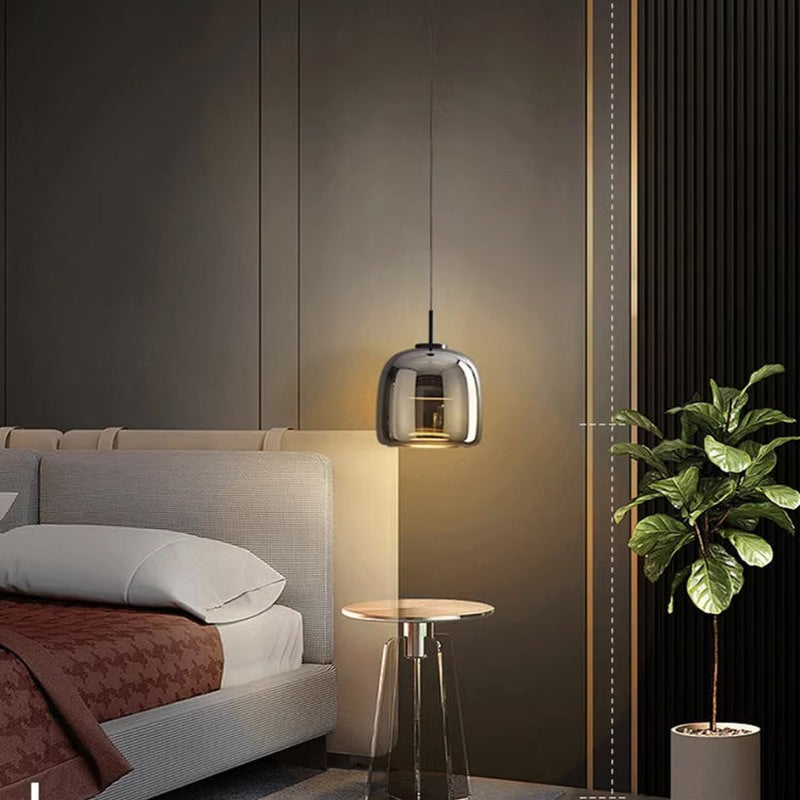 Nordic Black Glass Pendant Light | Modern Elegance for Stylish Interiors - Sterlin