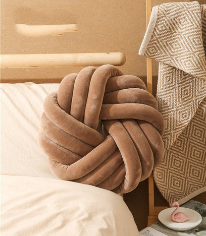 Nordic Knot Pillow Plush Cushion for Home Decor | Aunik