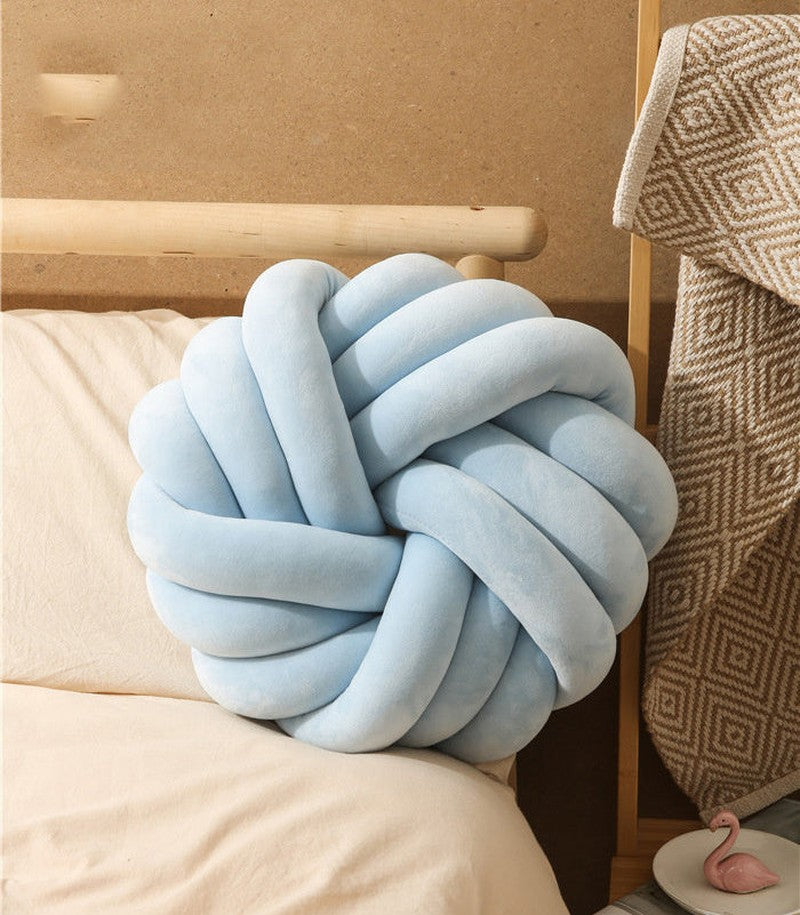 Nordic Knot Pillow Plush Cushion for Home Decor | Aunik