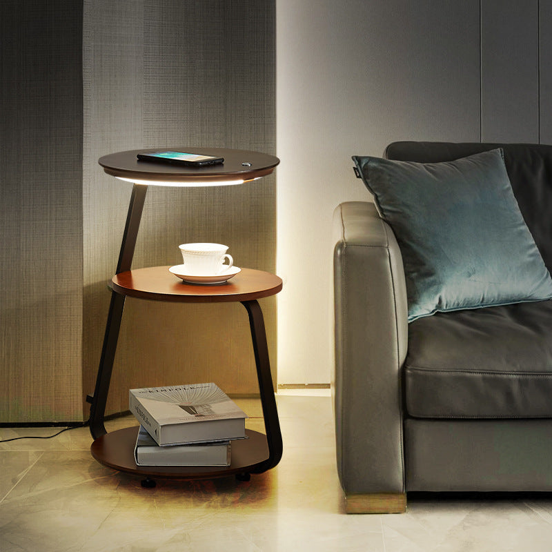 Nordic Minimalist Floor Lamp with Wireless Charging Table | Gacrux