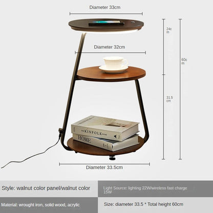 Nordic Minimalist Floor Lamp with Wireless Charging Table | Gacrux