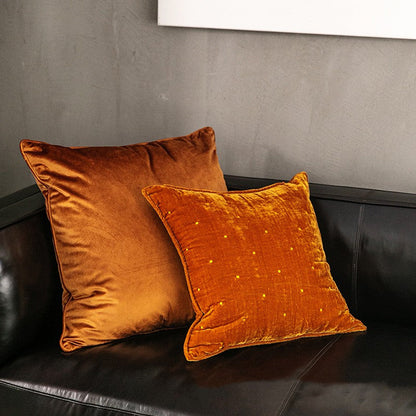 Retro Velvet Throw Pillow Cover Nordic Embroidery Style | Giola