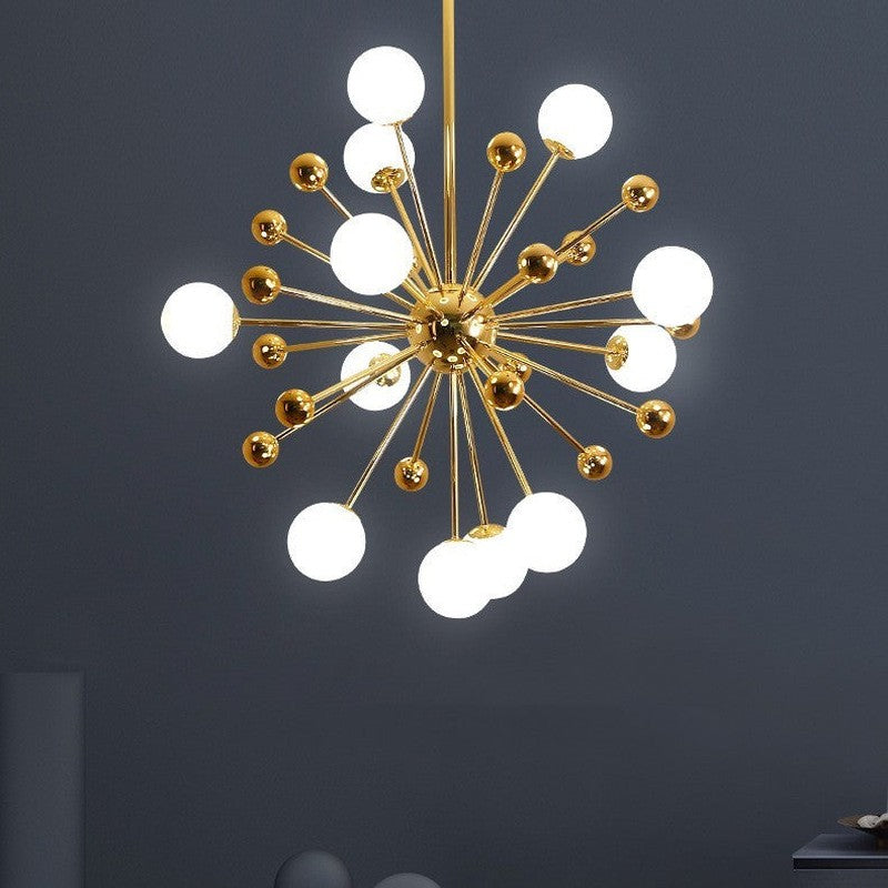 Scandinavian Style Iron Chandelier with LED Lights | Pleione