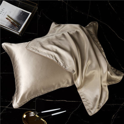 Silk Pillowcase with Elegant Splicing Design | Miram