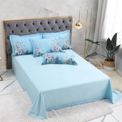 Sky Blue Pillowcases – 100% Egyptian Cotton | Floweria