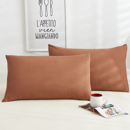 Soft & Breathable Pure Cotton Pillowcases Set | Alzir