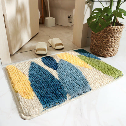 Soft Non-Slip Bathroom Mat with Leaf Pattern – Stylish and Absorbent | Linoar